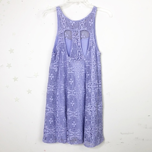 𝅺FREE People Small Lilac lace mini Dress - Picture 7 of 14